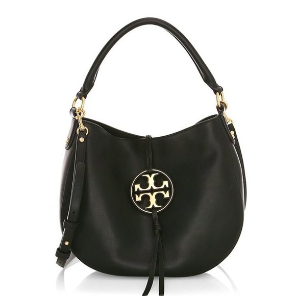 Tory Burch Handbags - TORY BURCH MILLER leather hobo bag BLACK